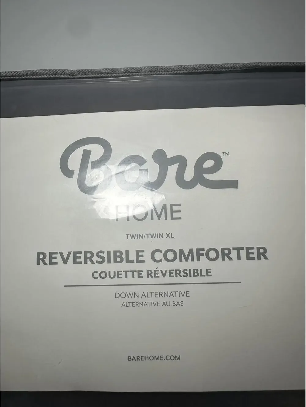 Bare Home Twin/Twin XL Reversible Comforter - Cocoa/Taupe